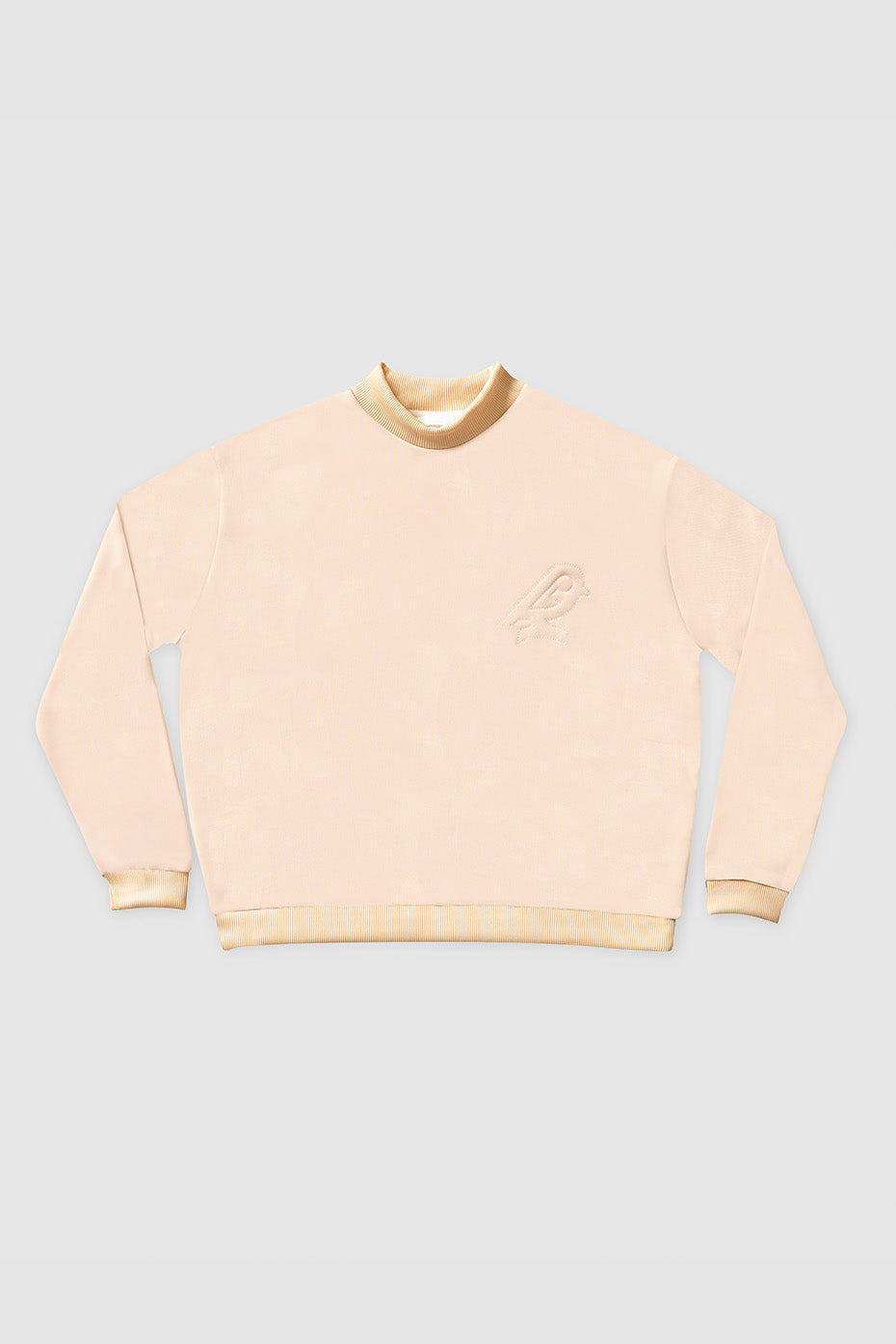 Recycled Embroidered Sweater - Beige